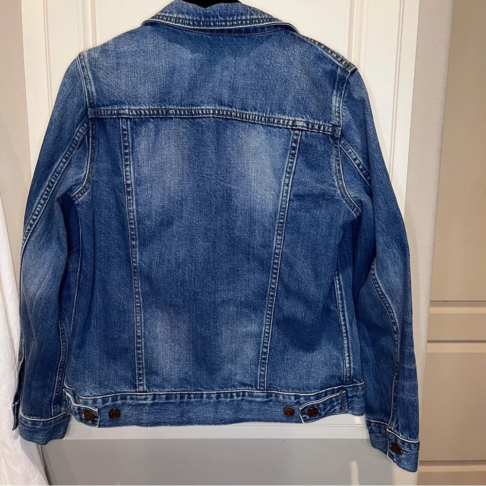 Madewell Classic Women's Medium Denim Jean Jacket Blue EUC - Picture 5 of 11